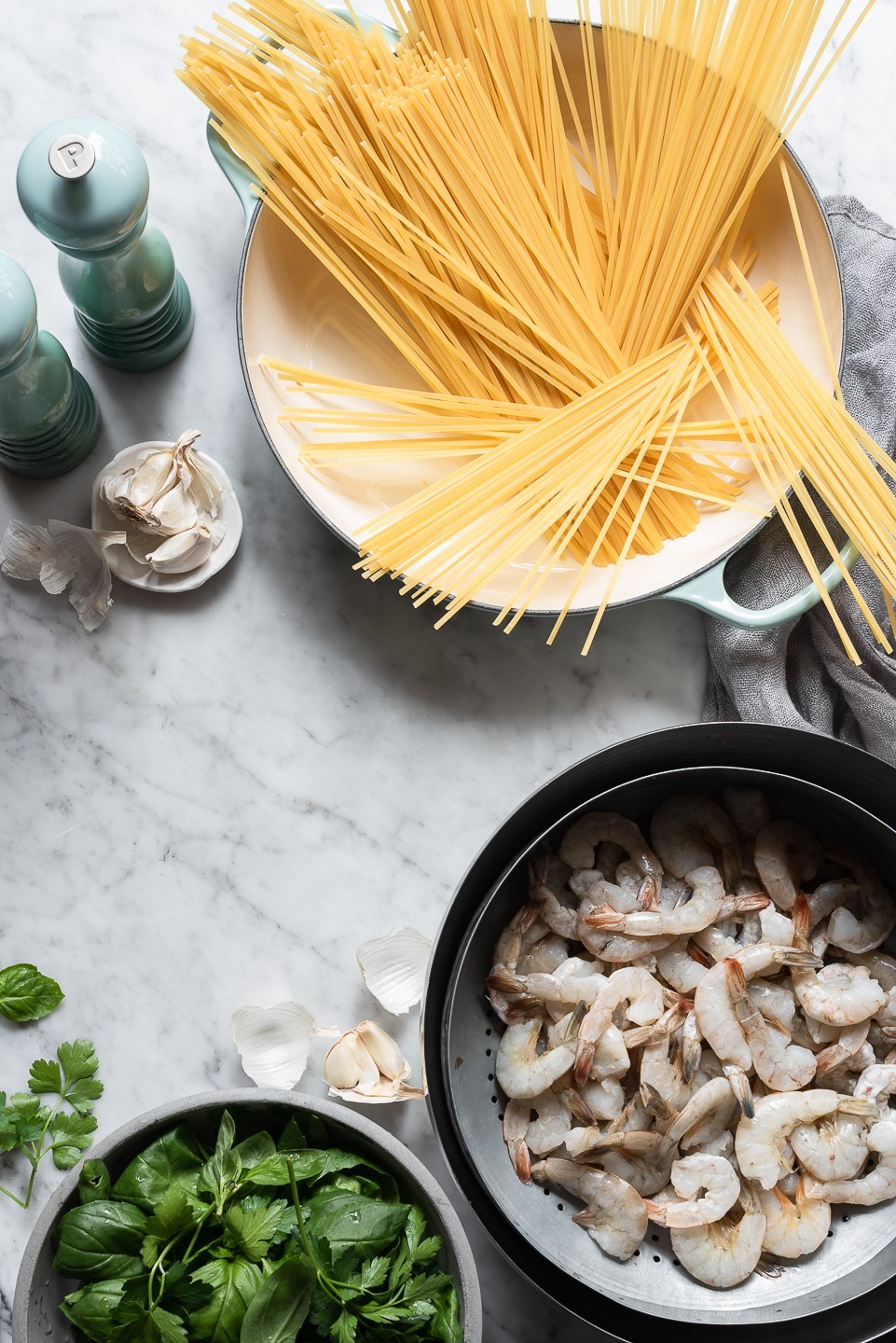 Linguini with Shrimp and fresh Tomato Sauce