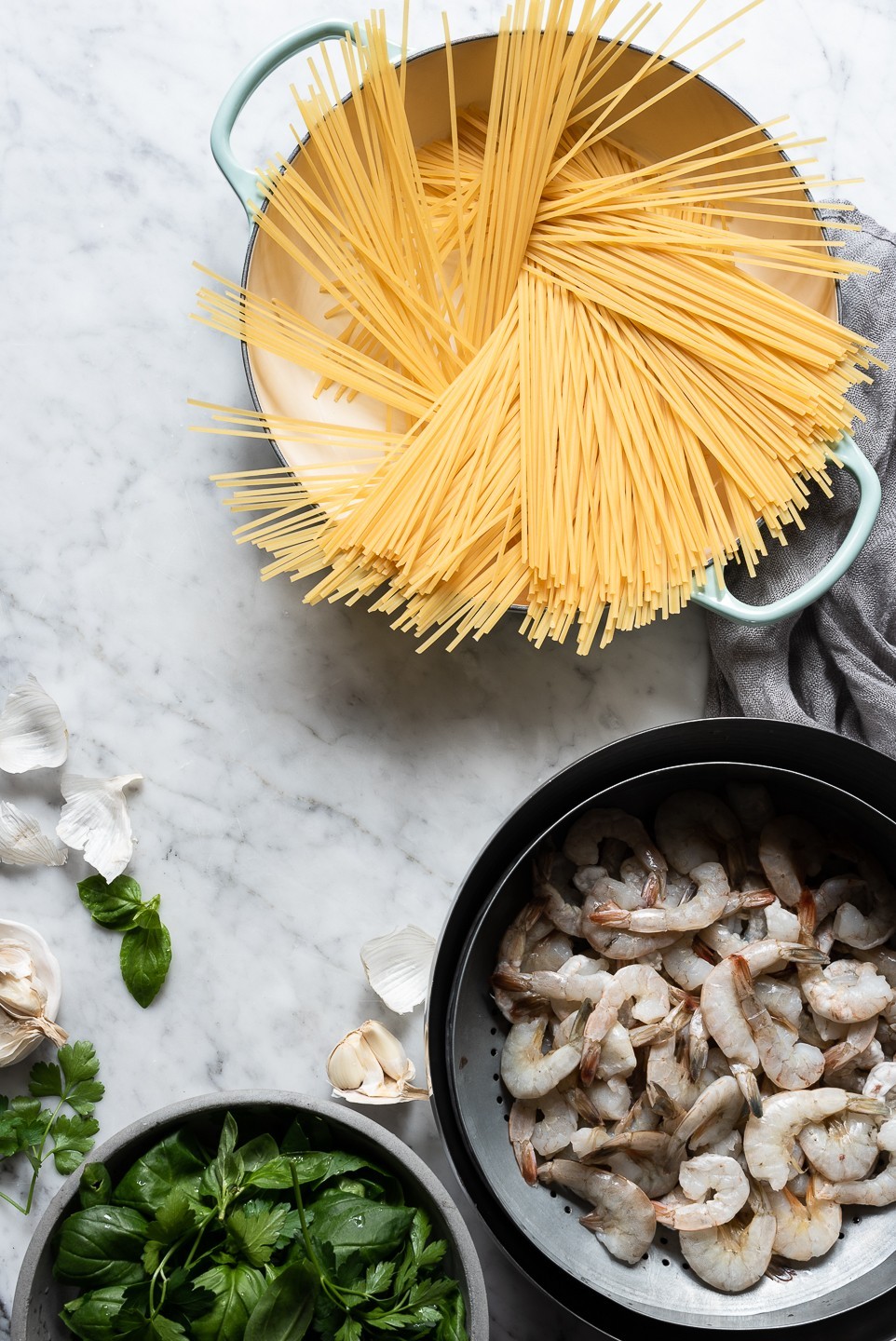 Linguini with Shrimp and fresh Tomato Sauce