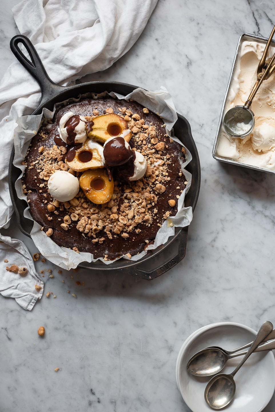 Bibby's Chocolate and pear malva pudding