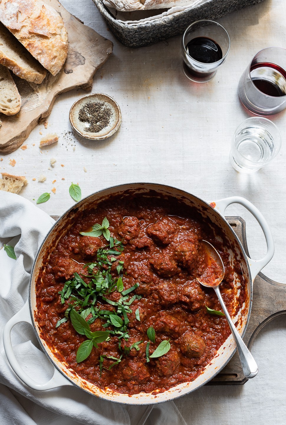 Parmesan Meatballs with Sundried tomato sauce