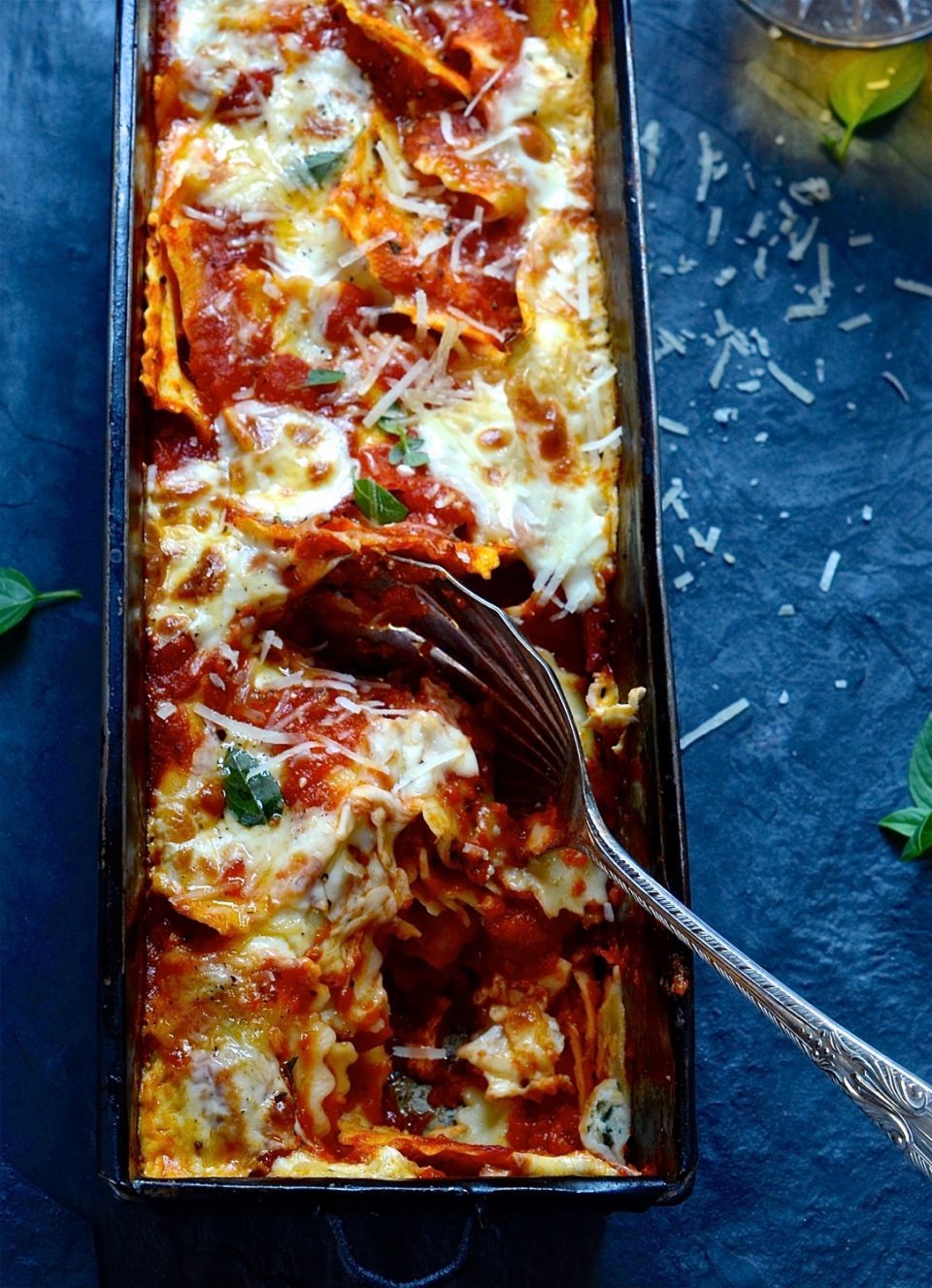 Arrabbiata Napoletana ravioli pasta bake