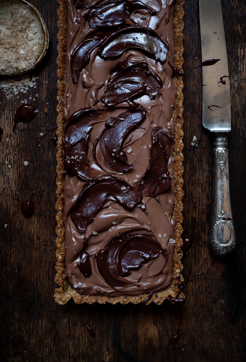 Peanut butter and chocolate silk tart
