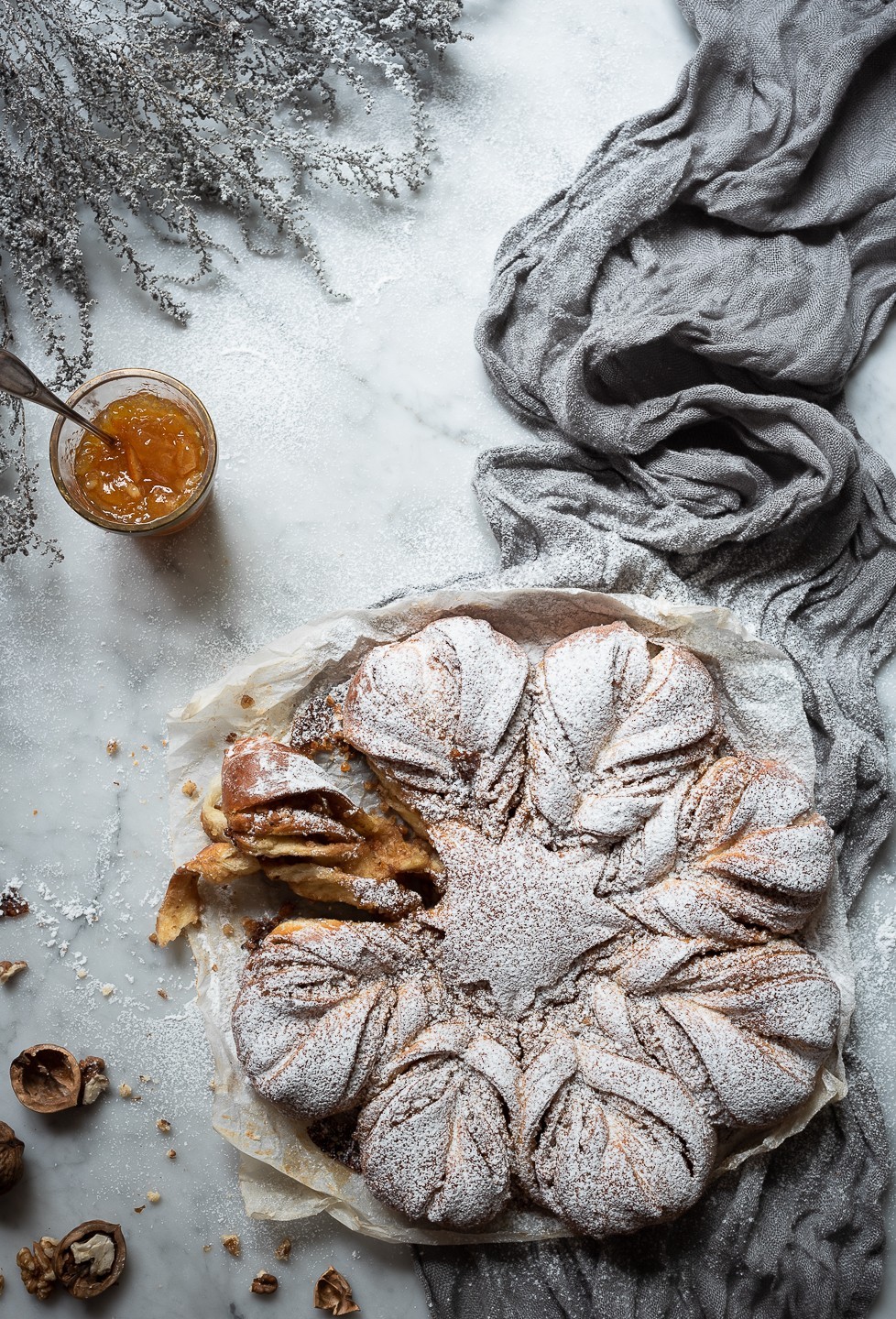 Baklava Snowflake star bread
