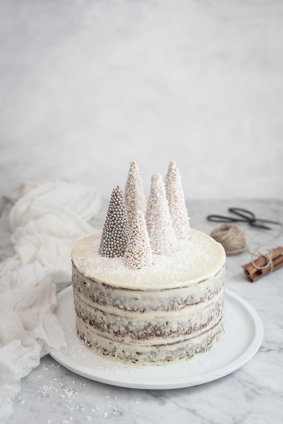 White Christmas Cake Recipe The Cake Boutique