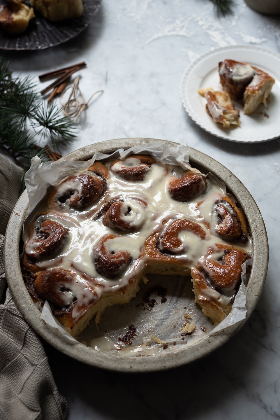 Holiday cinnamon rolls
