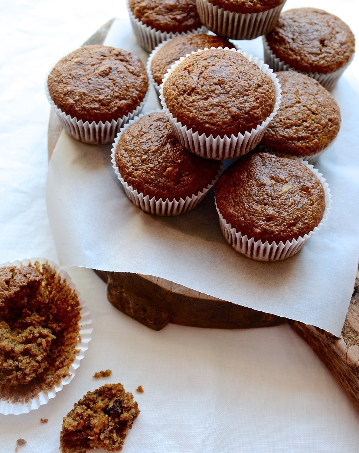 Carrot and apple bran muffins