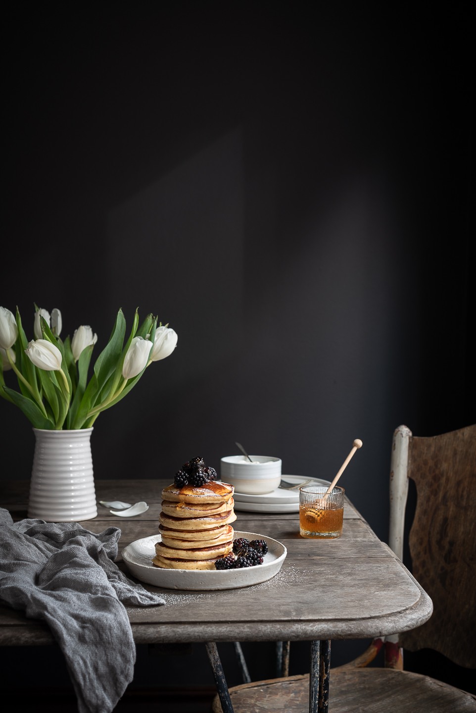 The fluffiest Ricotta pancakes