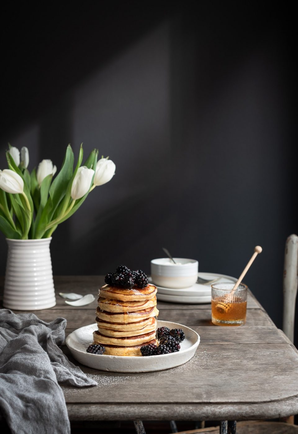 The fluffiest Ricotta pancakes