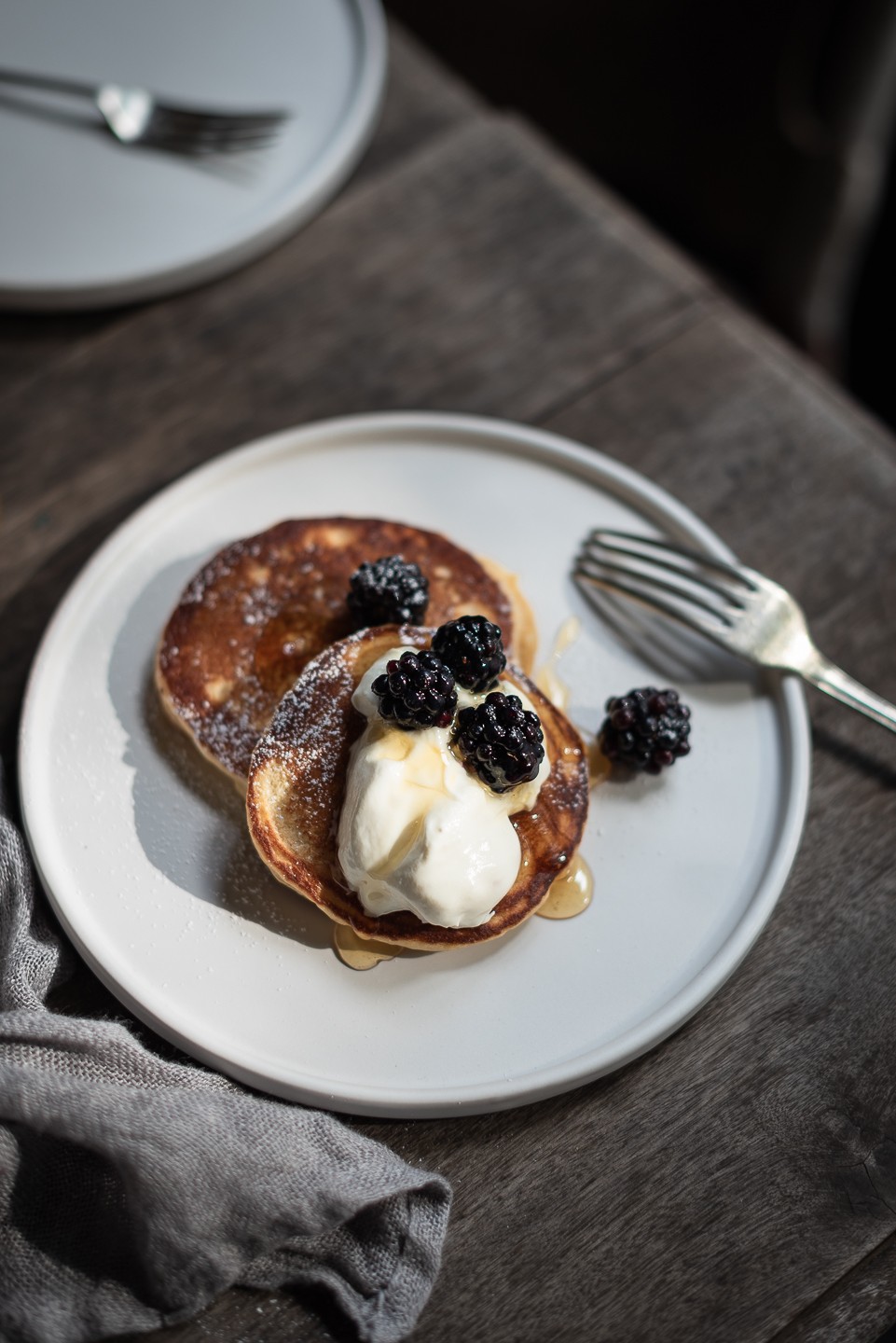 The fluffiest Ricotta pancakes