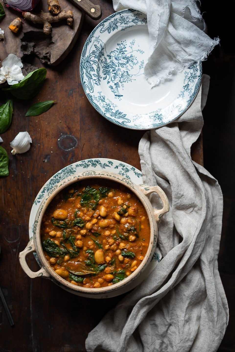 Ginger and turmeric chickpea stew