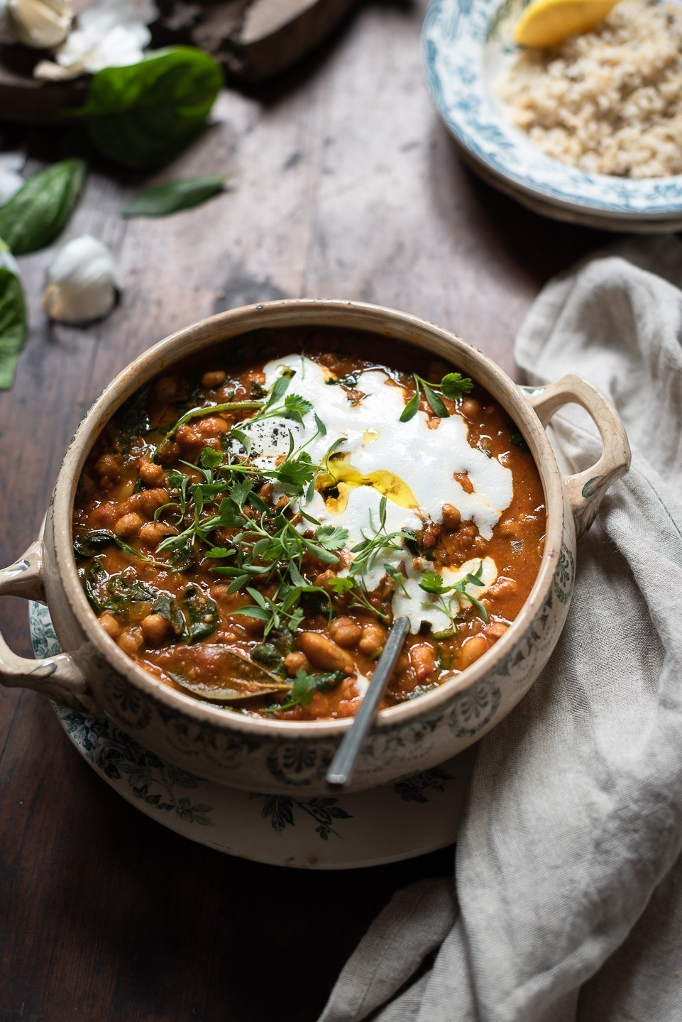 Ginger and turmeric chickpea stew