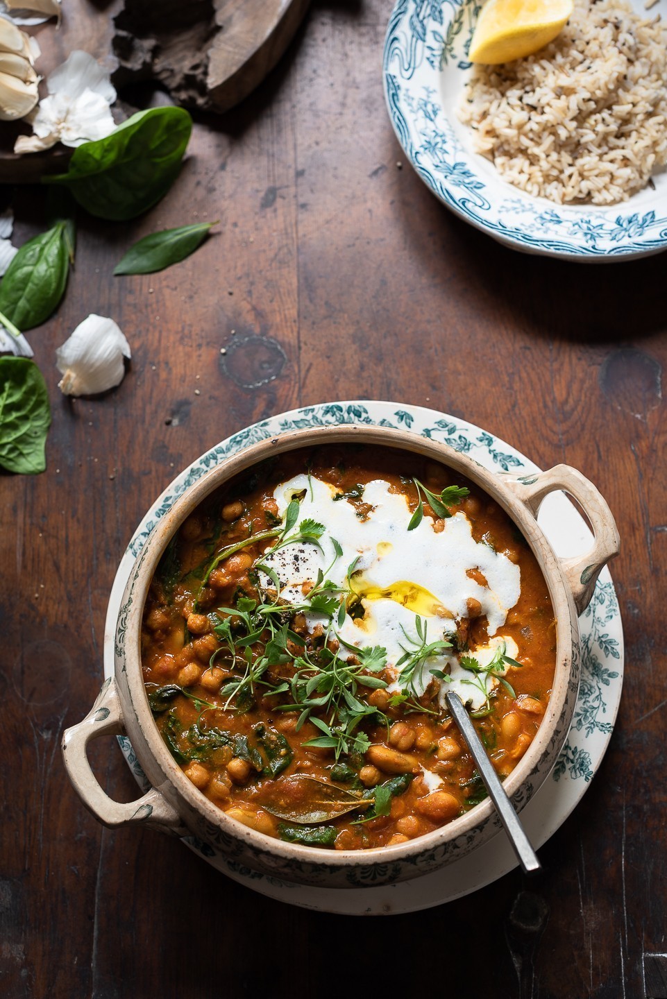 Ginger and turmeric chickpea stew