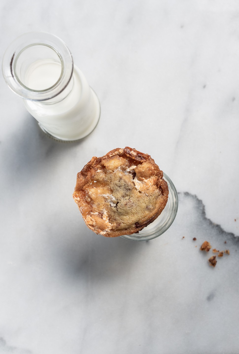 Chocolate chip nougat cookies
