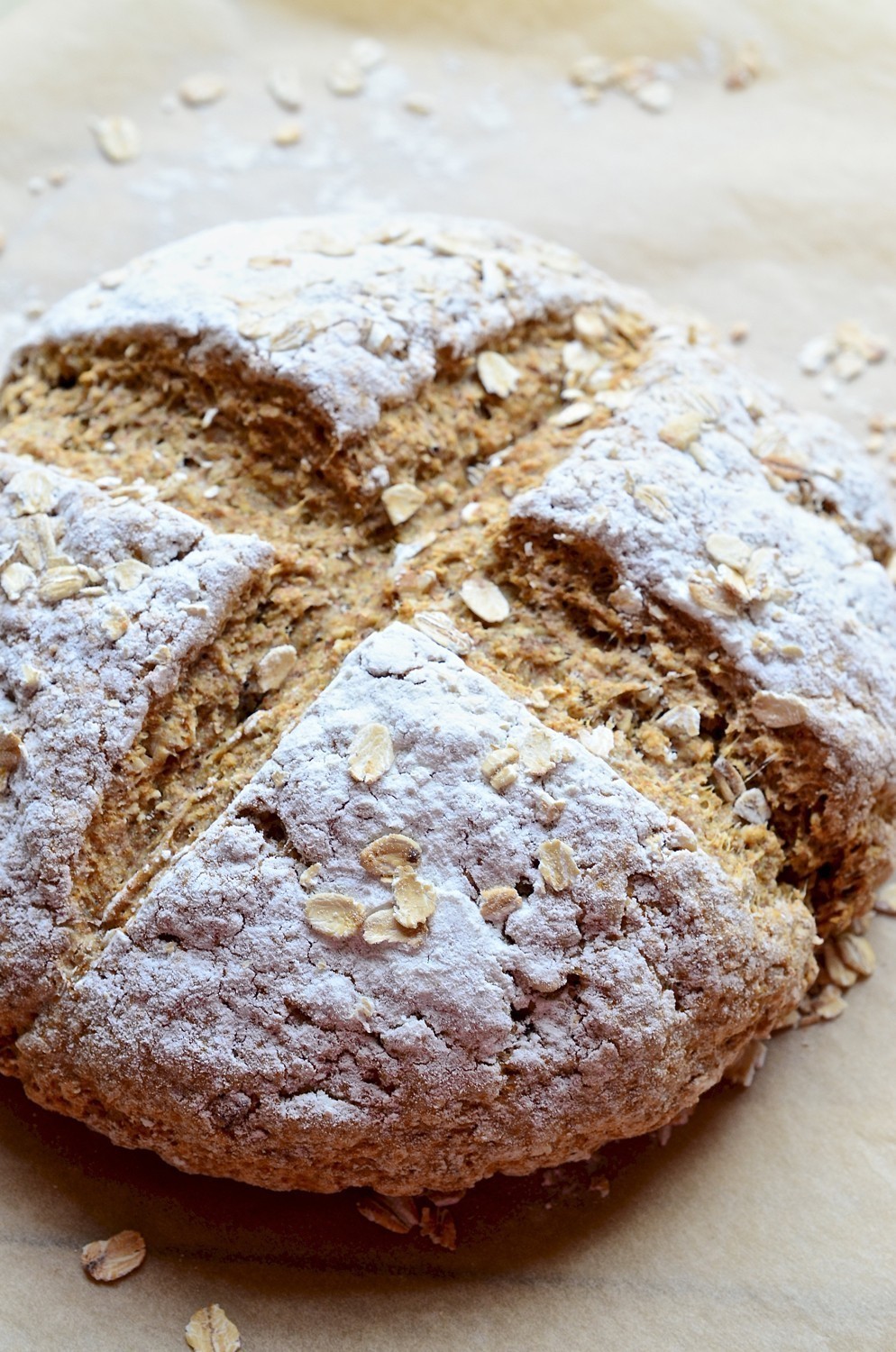 Walnut soda bread