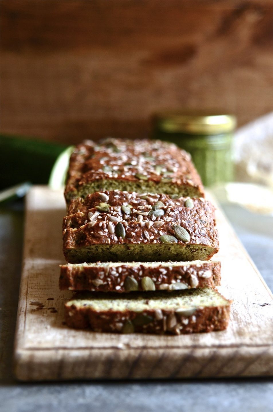 Gluten free zucchini seed bread