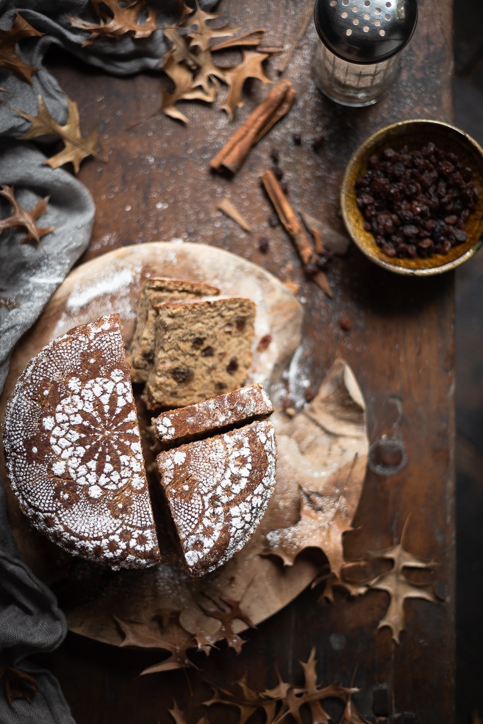 Overnight hot cross bun bread