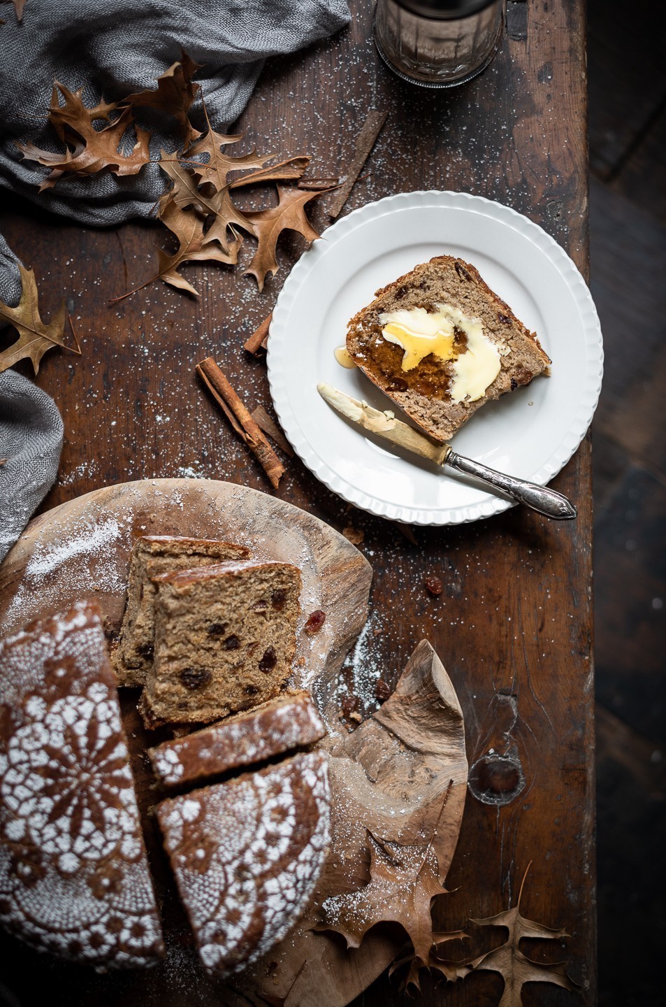 Overnight hot cross bun bread