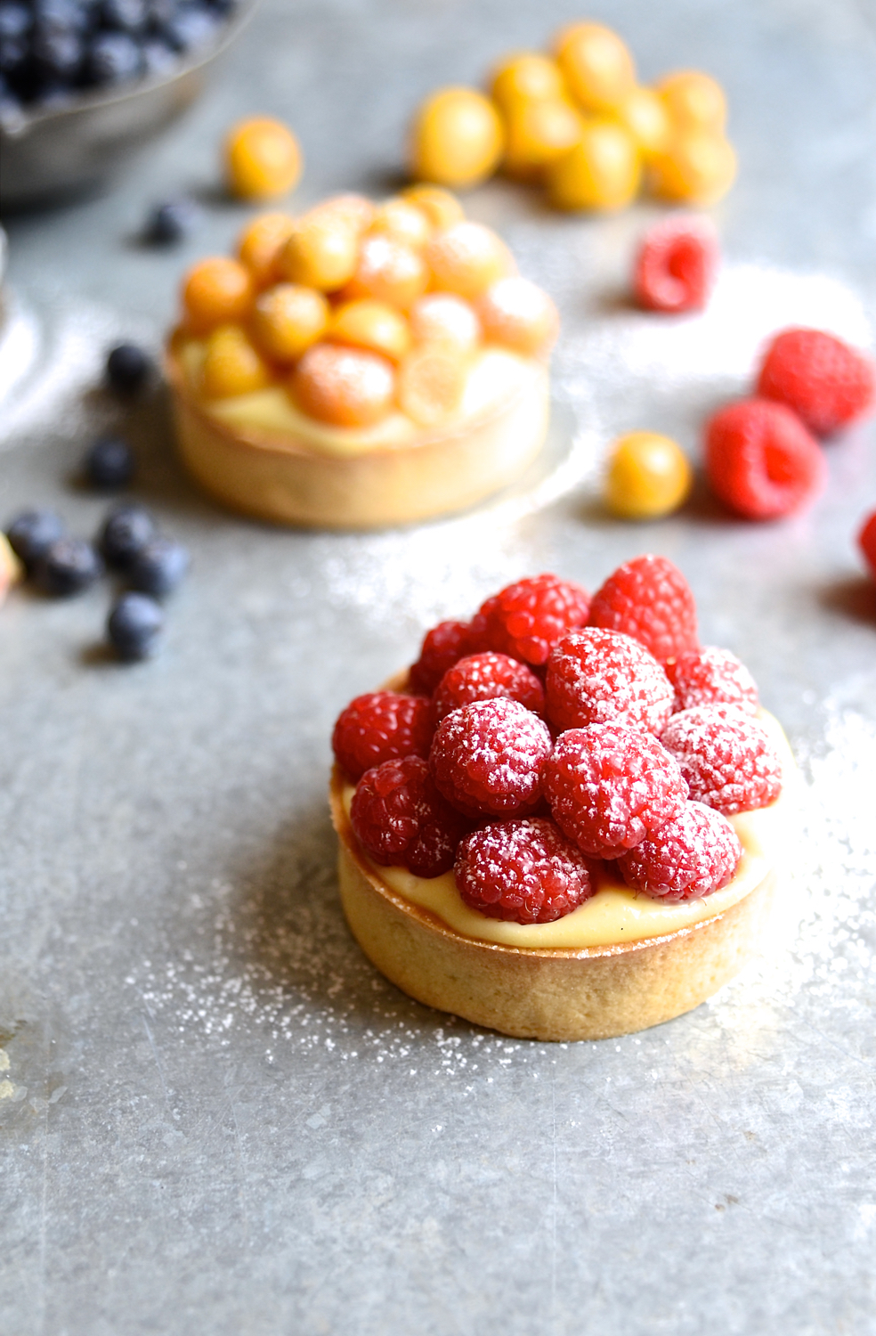 Crème pâtissière summer berry tarts