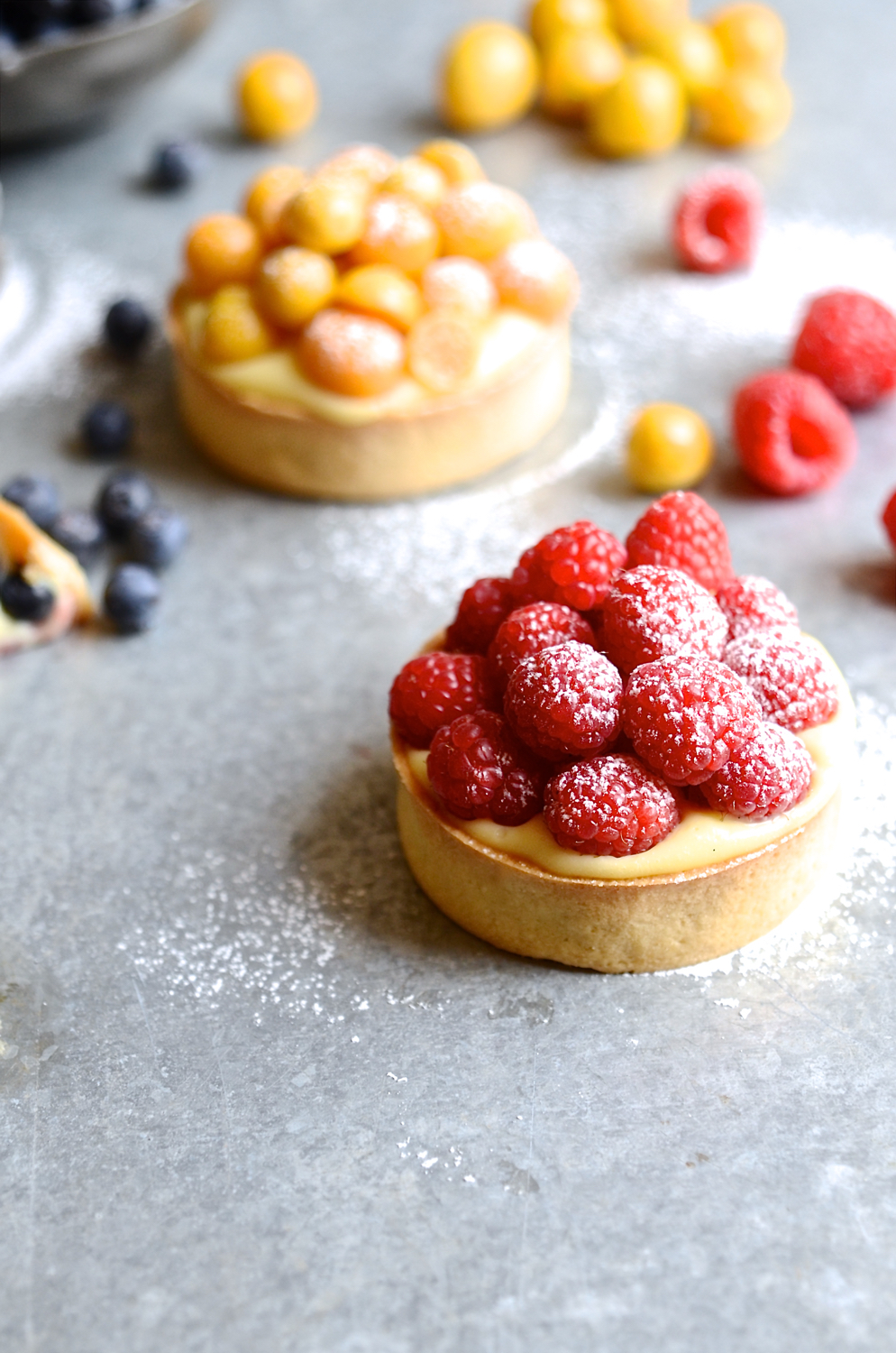 Crème pâtissière summer berry tarts