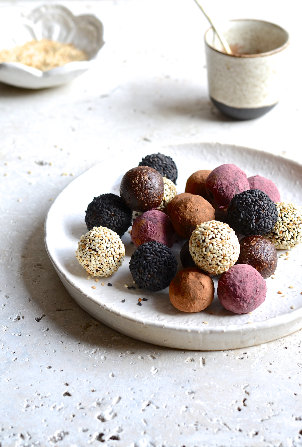 Cashew and Tahini bliss balls