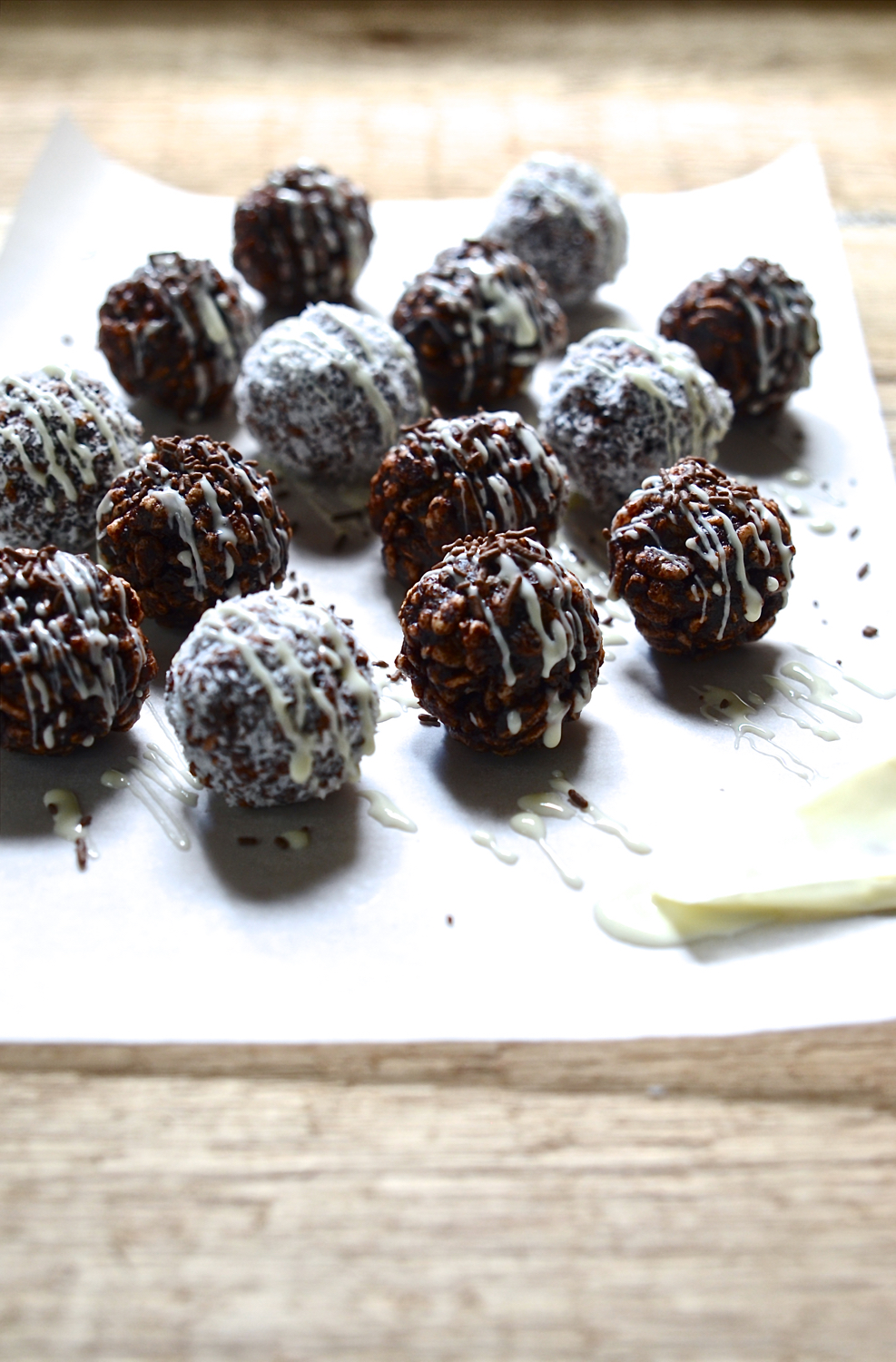 Gluten free rice pop balls