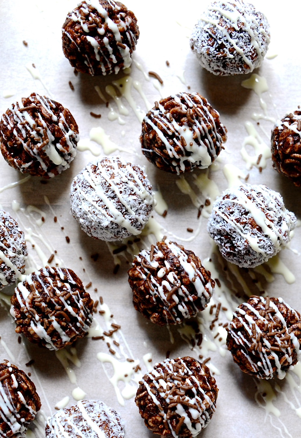 Gluten free rice pop balls