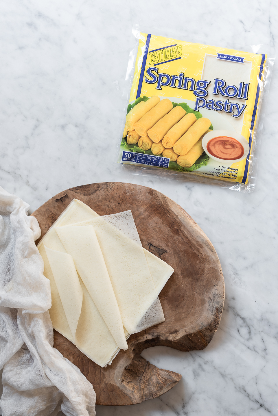 How To Wrap A Spring Roll Using Spring Roll Wrappers - Fatima Cooks