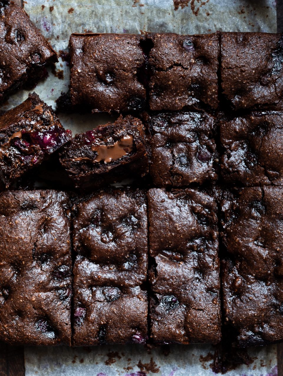 Bibby's Kitchen Blueberry Brownies