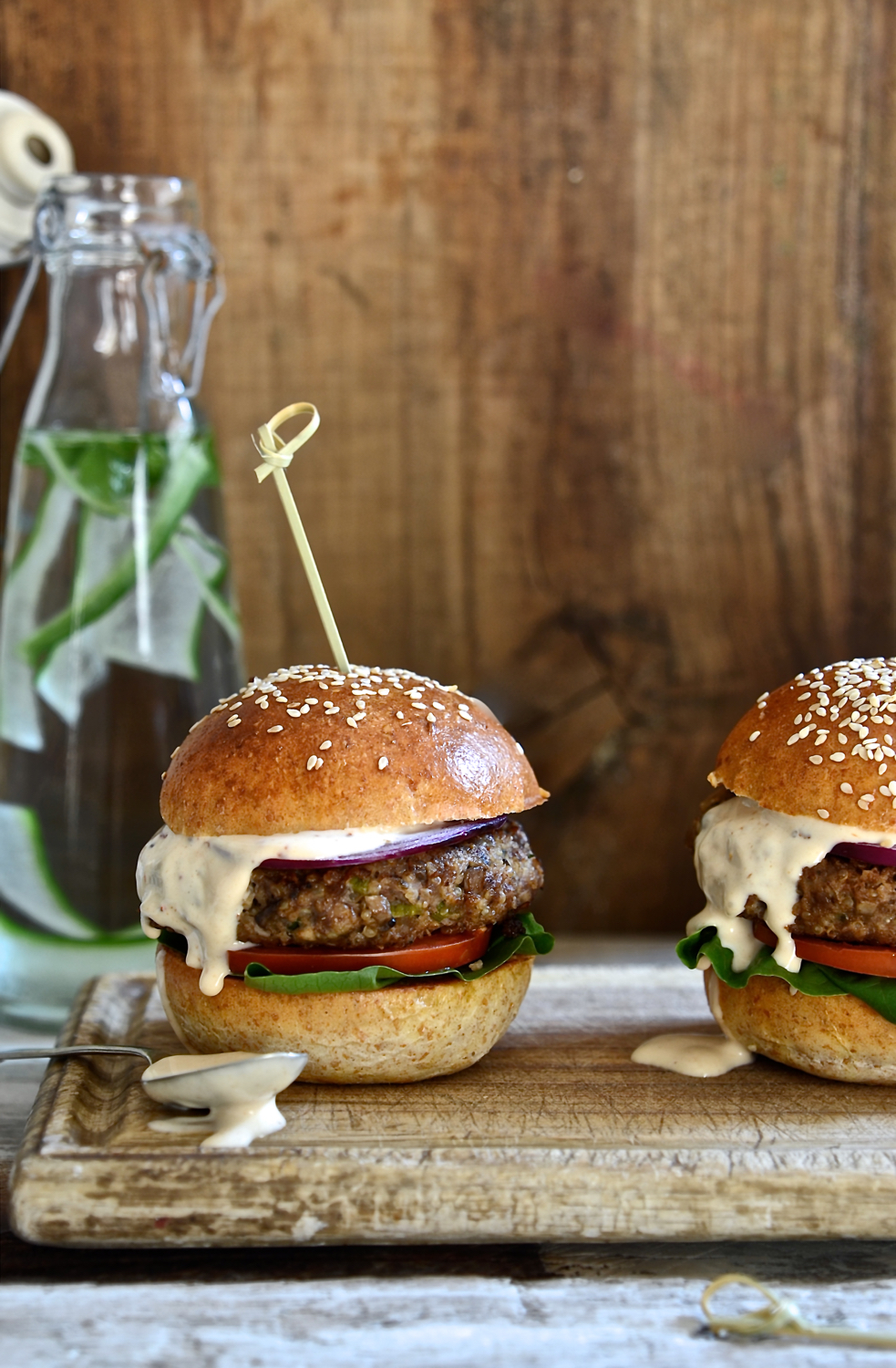 Mushroom Beef Burgers