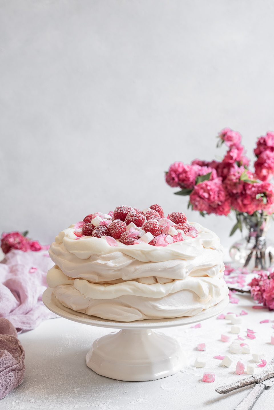 Persian Pavlova with Yoghurt Cream