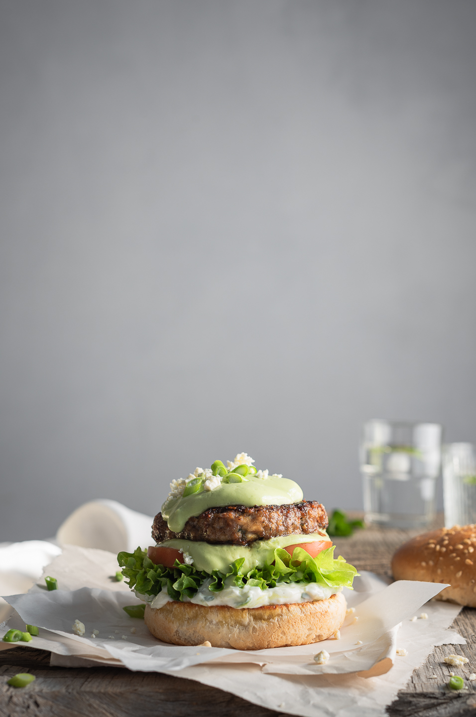 Greek-style Beef Burgers
