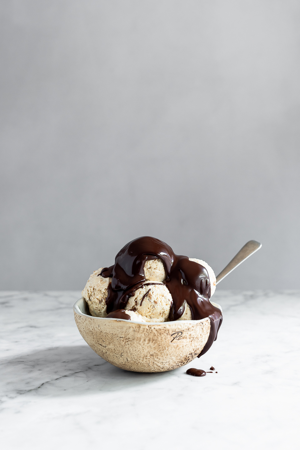 Condensed milk coffee ice cream