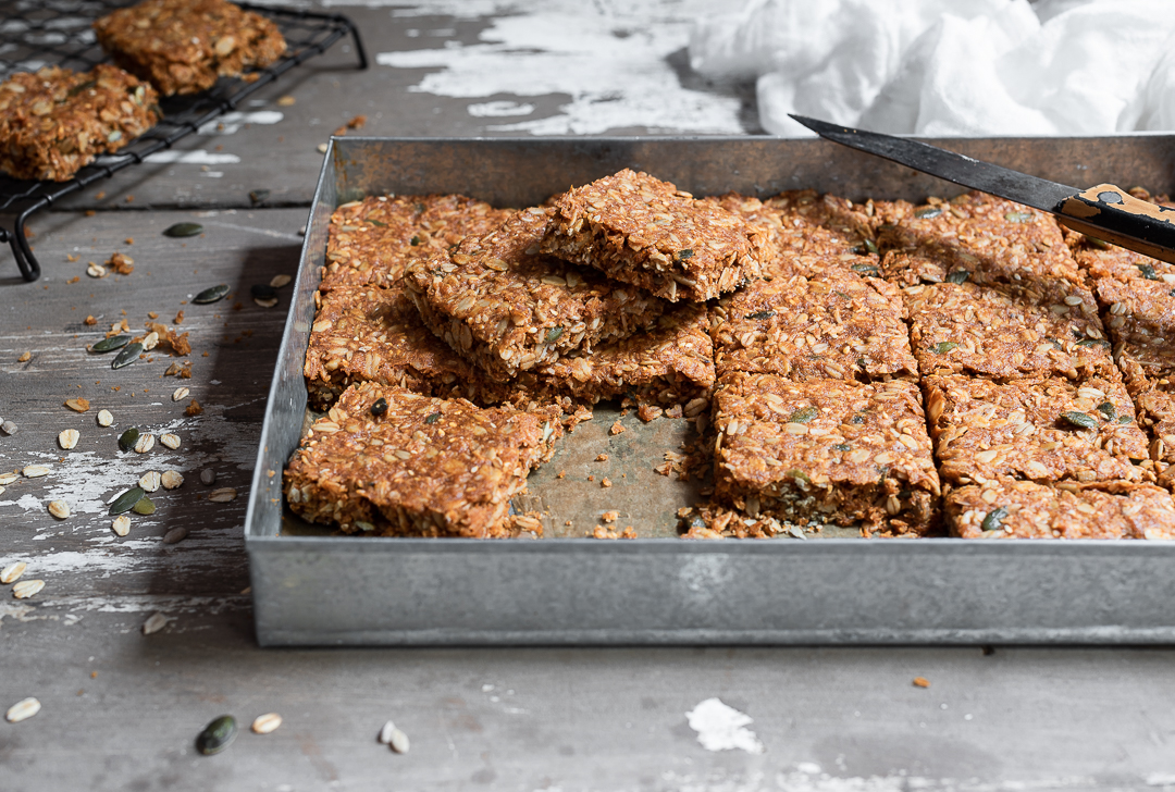 Healthy seeded crunchies