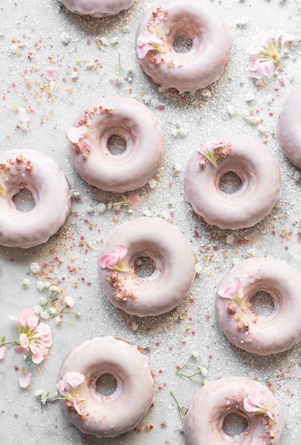 Jammy Strawberry Yoghurt Donuts
