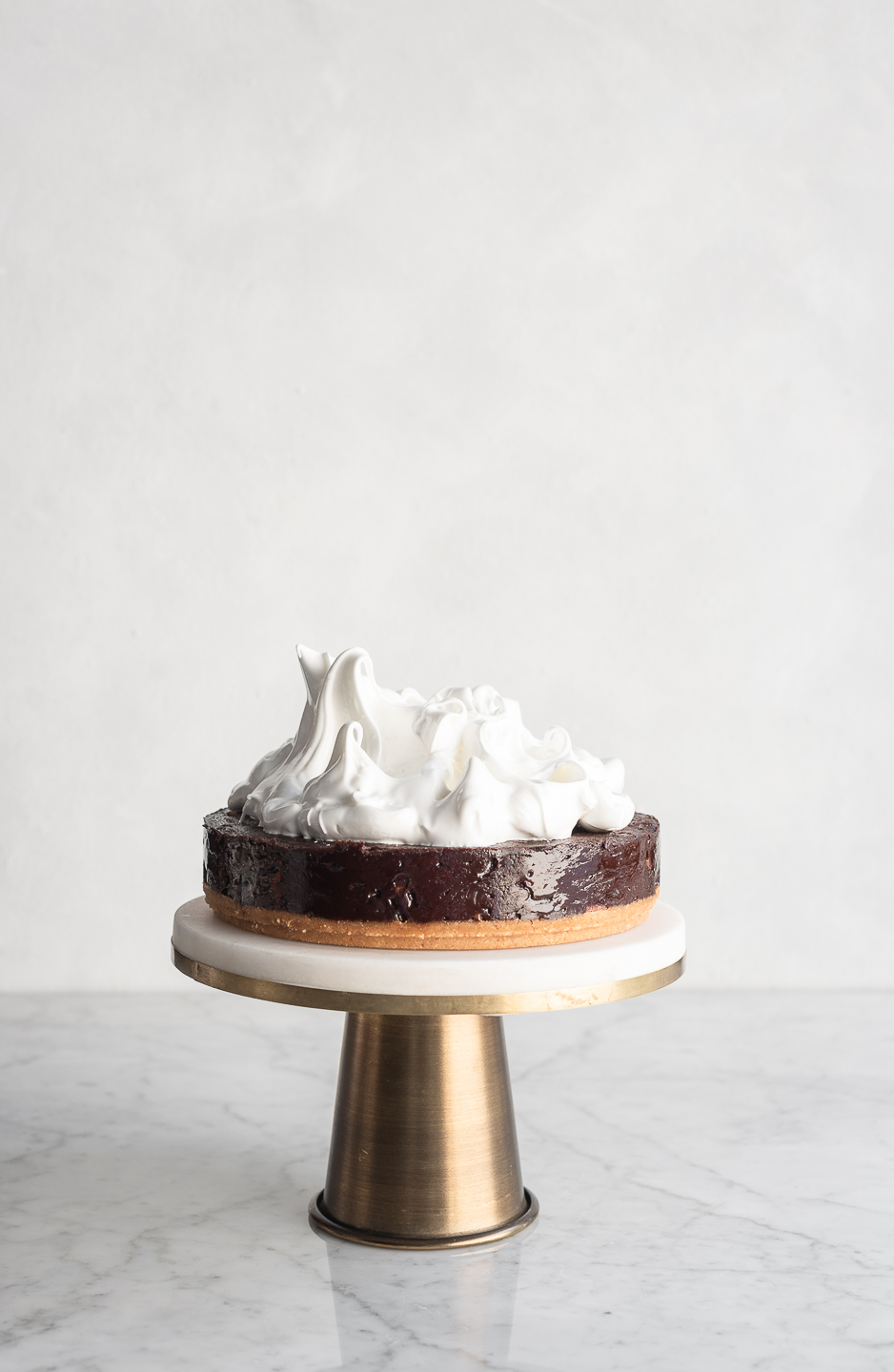 Pretzel Brownie S'mores Cake