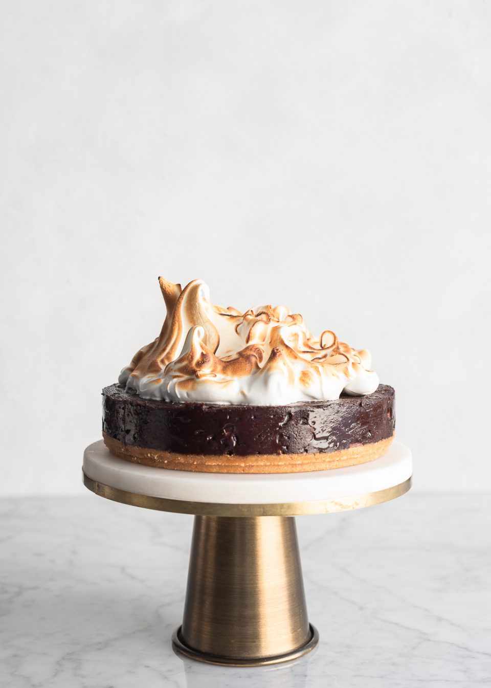 Pretzel Brownie S'mores Cake