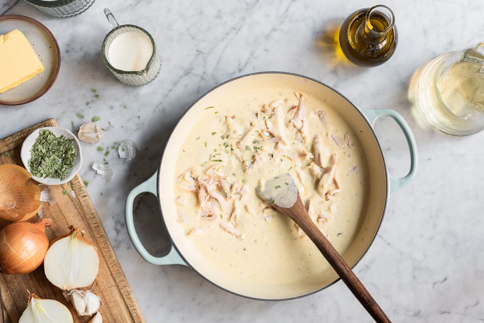 Chicken and Tarragon Cream Pasta | Bibbyskitchen recipes