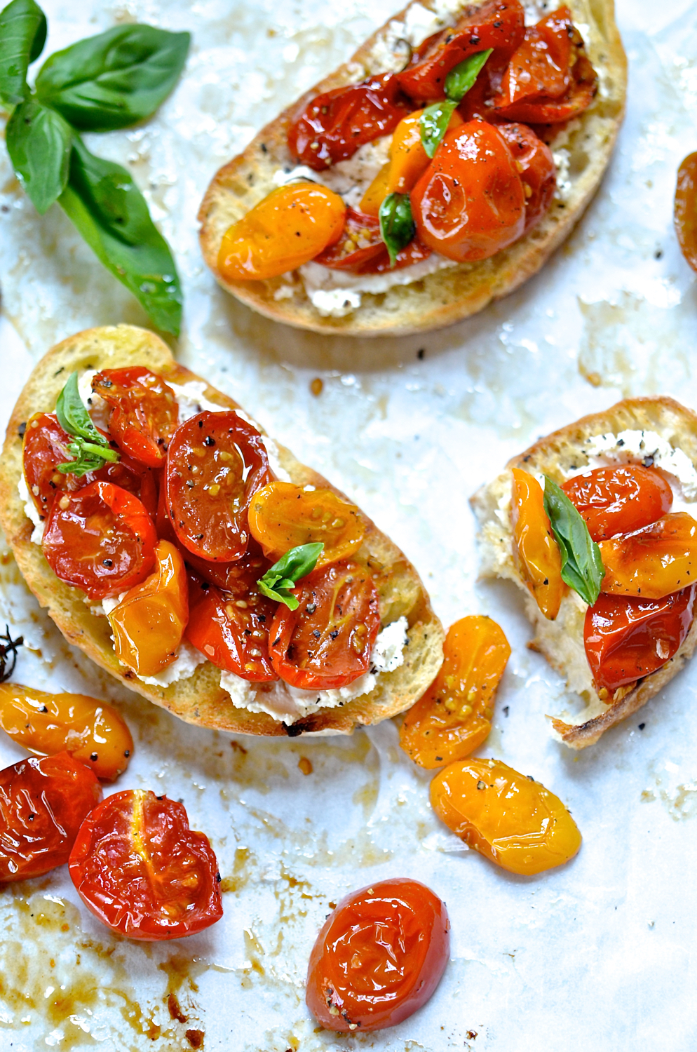 Candied tomato Bruschetta