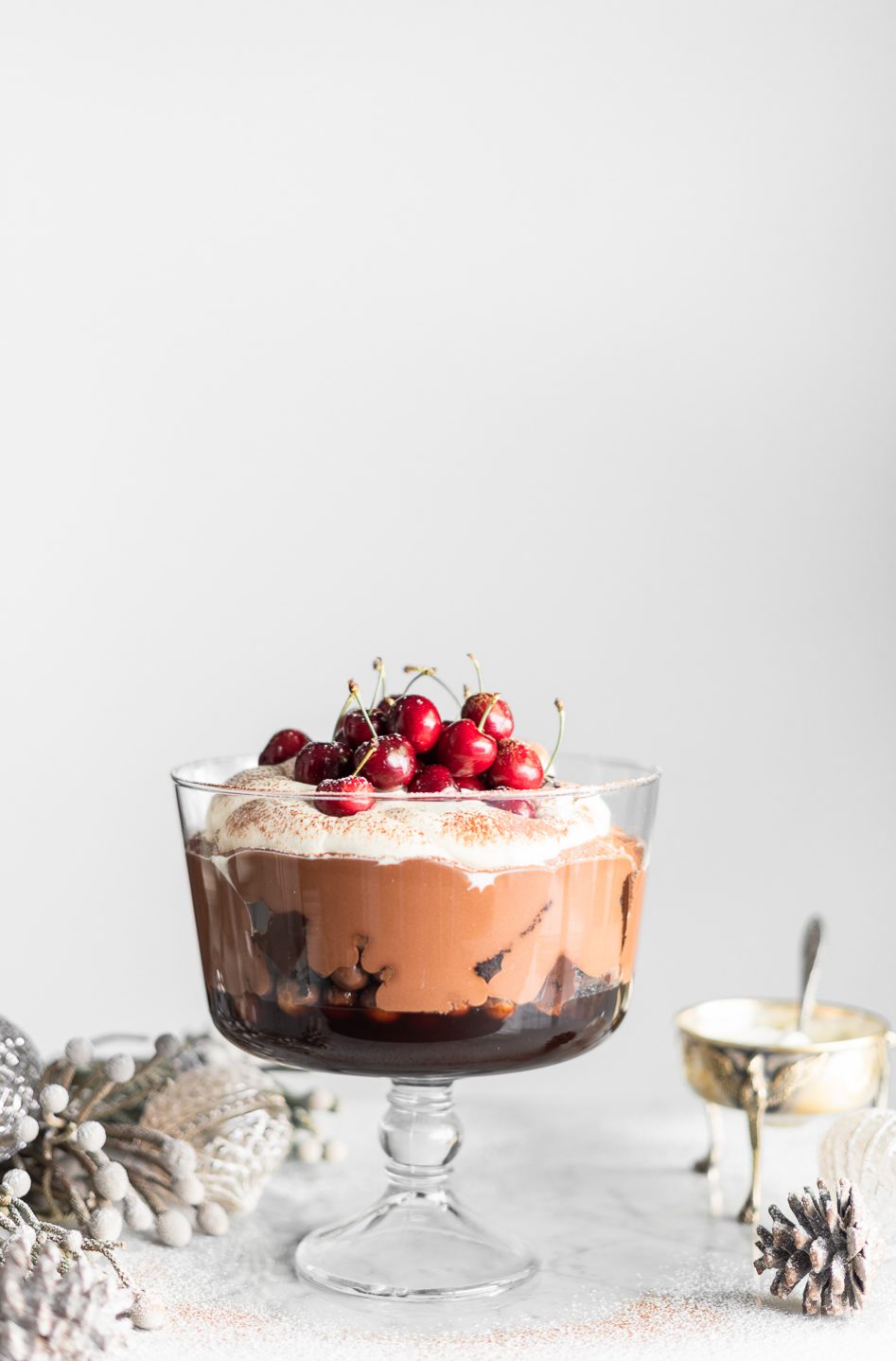 Black Forest Chocolate Mousse Trifle