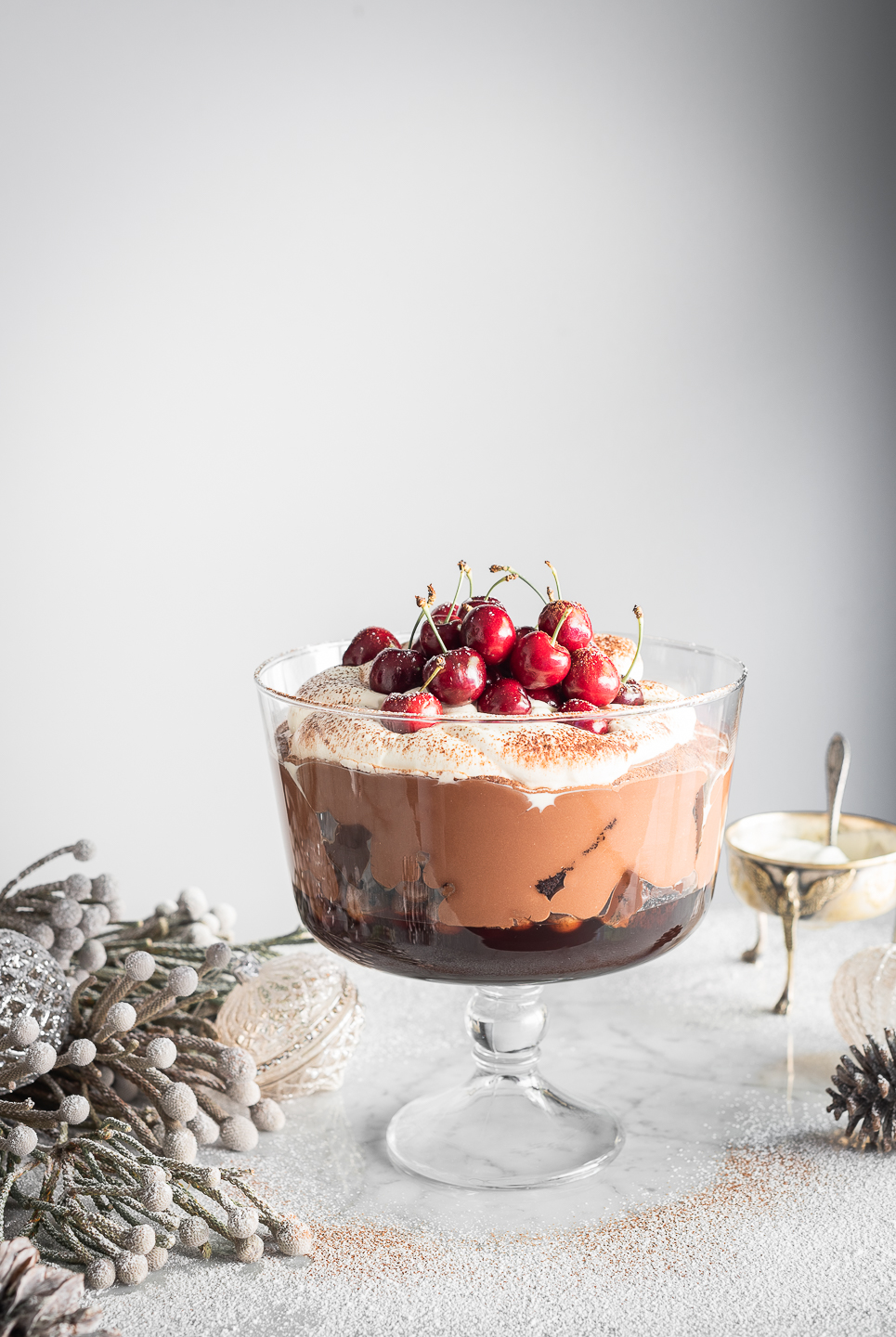 Black Forest Chocolate Mousse Trifle