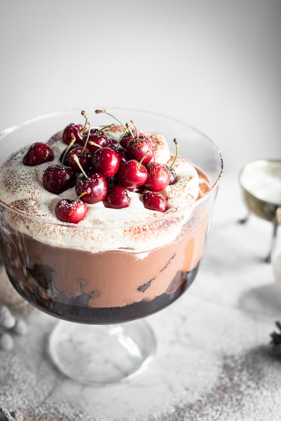 Black Forest Chocolate Mousse Trifle Bibbyskitchen recipes