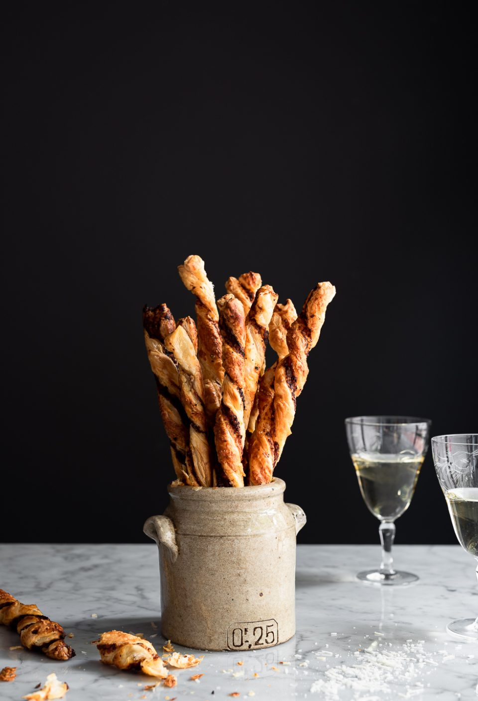 Harissa Tapenade Cheese Straws