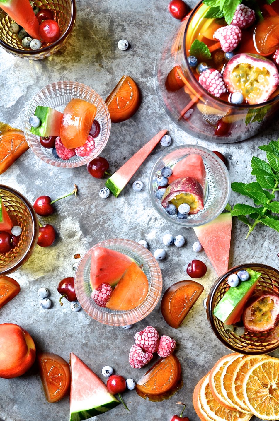 Mocktail rooibos sangria Bibby's Kitchen recipes South African