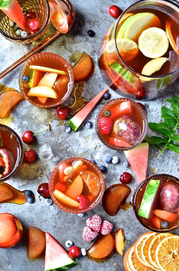 Mocktail rooibos sangria Bibby's Kitchen recipes South African