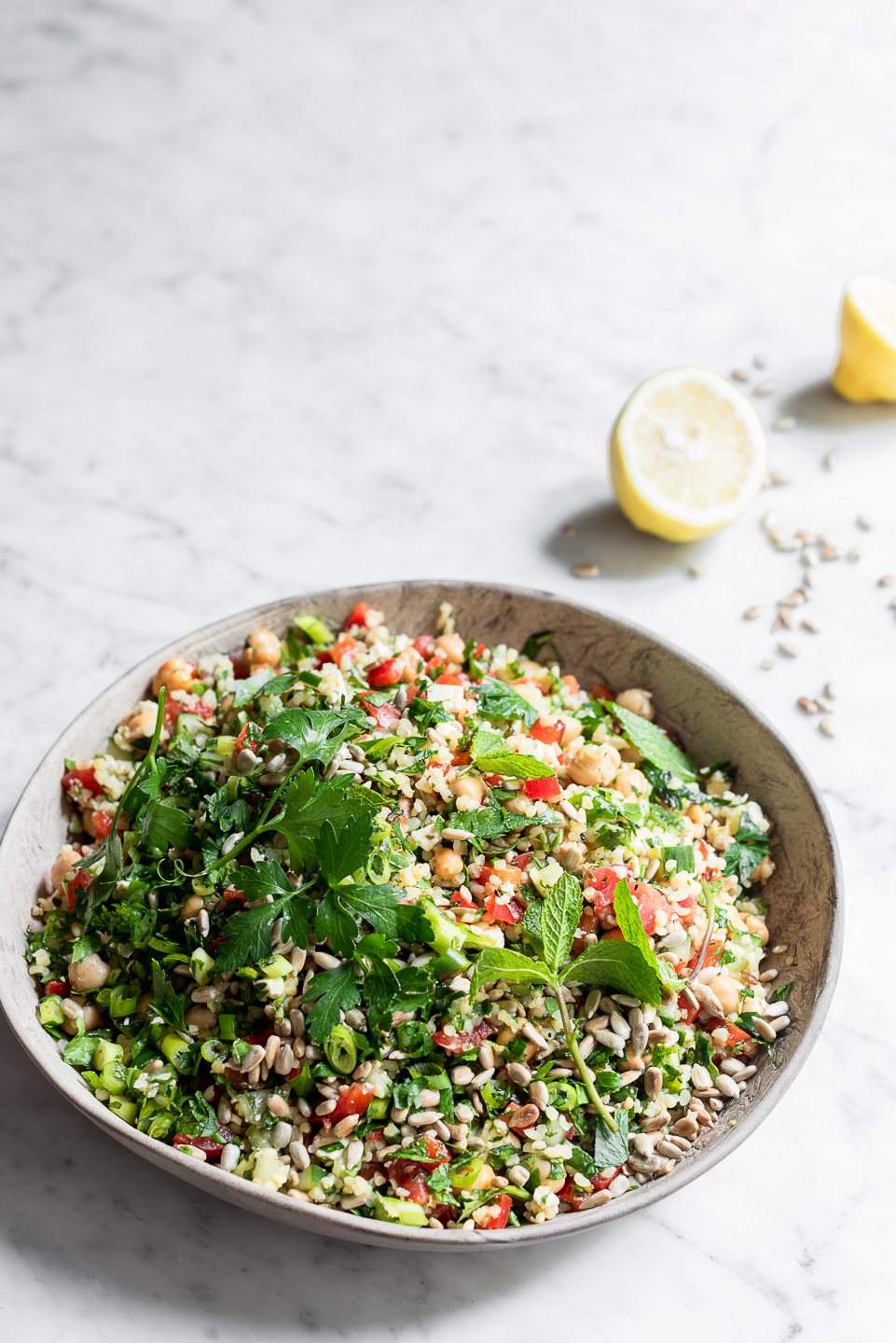 Tabbouleh bulgur wheat salad | Bibby&amp;#39;s Kitchen healthy recipes