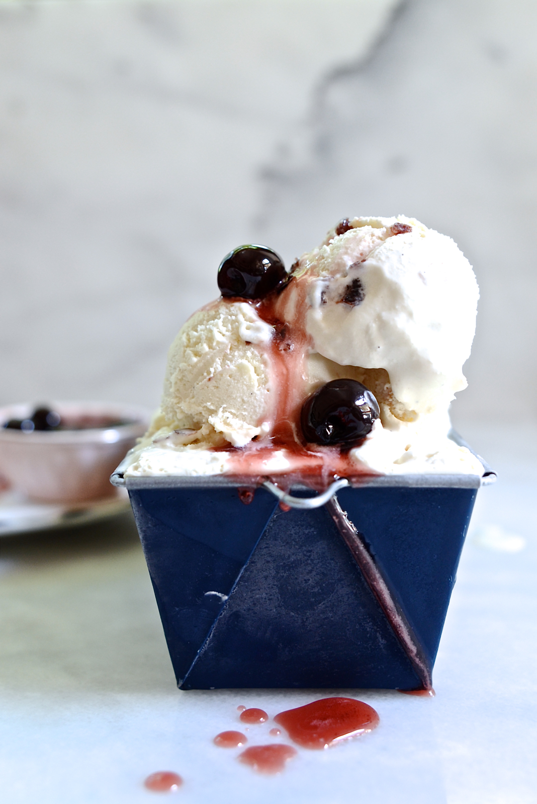Amarena cherry ice cream | Bibbyskitchen ice cream recipes