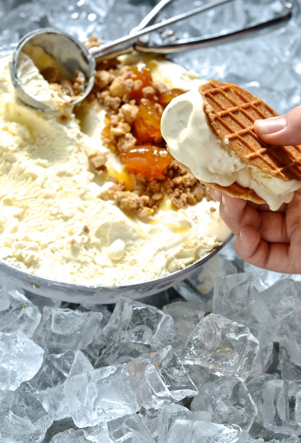 Milk tart ice cream