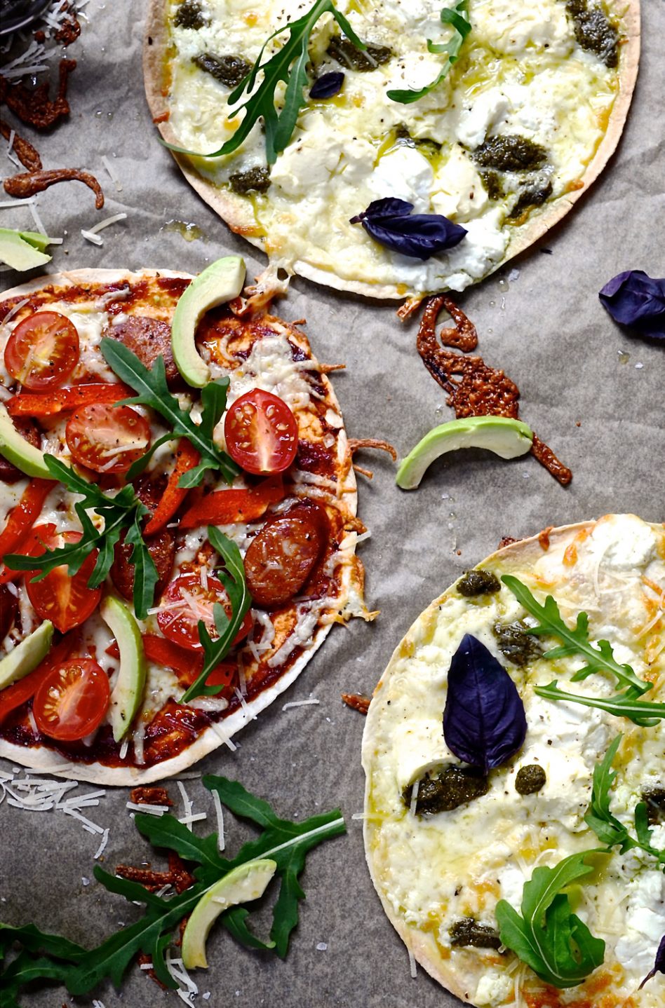 Skinny Flatbread Pizzas