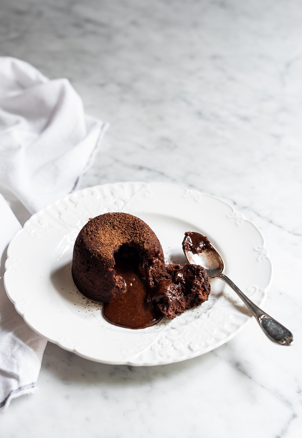 Chocolate lava love cake for Two