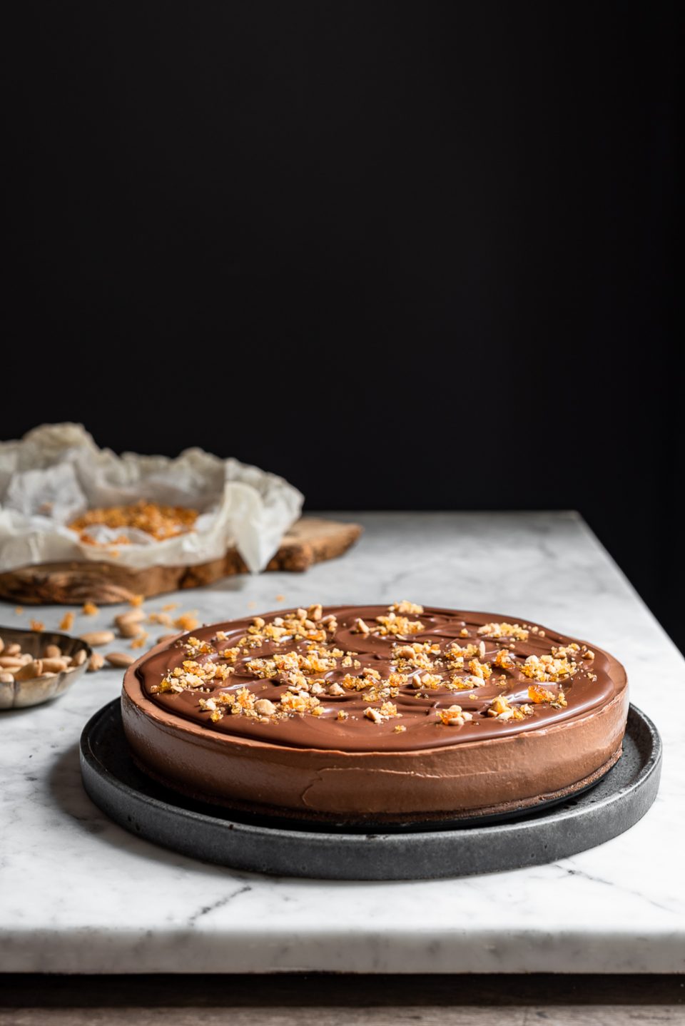 Silky No Bake Chocolate Cheesecake